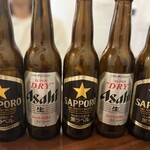 春巻き専門店 はるまきバトン - アサヒスーパードライ 小瓶 650円×2
サッポロ黒ラベル 小瓶 650円×3