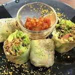 春巻き専門店 はるまきバトン - タコス風 生春巻き720円