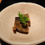 明神館 - 岩魚酢〆白板昆布巻き