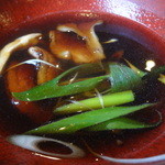 2014/12　鴨そば（京鴨）の温かいつけ汁