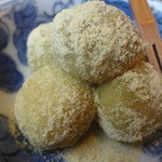 打心蕎庵 - 2014/12　そば餅を鶯きな粉と黒蜜で