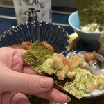 イエロースター - サーモンとアボカドとクリームチーズのなめろう