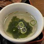◯肉定食 かわもと - スープ