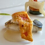 プロヴァンスの日曜日 - クリスマスランチB(\5,800)　魚料理：金目鯛と鰆のグリル、ラタトゥイユ