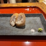 温石 - ホウボウの蓮根包み揚げ