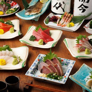 産地直送！その日届いた新鮮な魚介をお刺身で