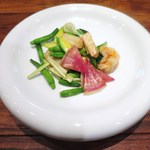 私厨房 勇 - 三陸産活帆立貝と中国野菜の炒め