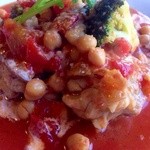 季逢庵 - 201412 季逢庵　★お肉セット（1100円）★若鶏のトマト煮込み