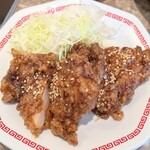 麺や食堂 相模原店 - これは・・シェアした唐揚げ♬香ばしくて甘くってサクサクだったの♡リピート確定♬