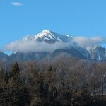 白州アルベロ - カウンター席からの甲斐駒ヶ岳