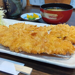 とんかつ 金の豚おか田 - ペラペラとんかつ定食