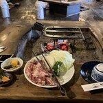 高森田楽の里 - 炭火鶏焼定食