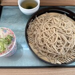 石臼粗挽き 手打そば 幻庵 - もりそば大盛3