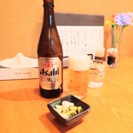 やぶ善 - ■ アサヒ・スーパードライ 中瓶、700円