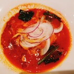 真っ赤ならーめん とまこ - （※写真4）とまとらーめん（真上ズーム）