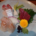 北の味覚処 北の一 - 刺身三点盛