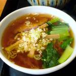 エイホウ飯店 - レバニラ定食 ￥834　※半ラーメン