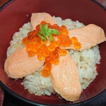 そば処 蕃山 - セットのはらこ飯