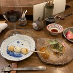 一十 - うずら卵も2種あり醤油漬けとプレーン、中は半熟！