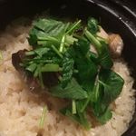 木古里 - 土釜で炊く鰤ご飯。