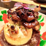 祇園おくむら - 海老芋のグラタンと鱈の香草焼き