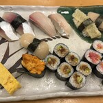 鮨割烹巴 - にぎり寿司、巻物部門 6,000円