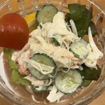 鮨割烹巴 - ズワイがにサラダ 1,300円