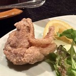 軽井沢 川上庵 本店 - 唐揚げですが、粉が蕎麦粉なんです！美味しい！！