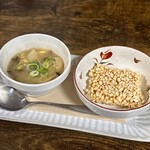 お食事処 だんらん日和 - ランチ(\2,300)　副菜：信州産きの子のおこげ