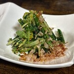 お食事処 だんらん日和 - ランチ(\2,300)　前菜：塩尻産青菜の和え物