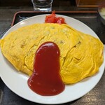 吉ひろ - オムライスが到着❗️普通盛り