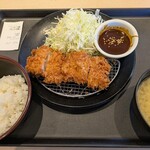 松のや - 料理写真:味噌チキンカツ定食