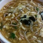 江南春 - 酢辣湯麺／酢入辛ラーメン７３０円(２６年１２月)