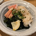 ニュー大衆居酒屋 三ぞう - エンガワポン酢。