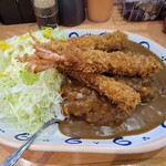 スタミナカレーの店 バーグ - エビフライカレー