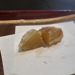 天ぷら はっとり - 柿　美味しかった