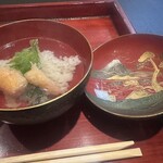 天ぷら はっとり - 〆の天茶