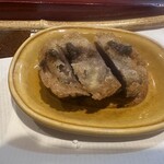 天ぷら はっとり - 鹿肉（宇陀産）