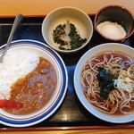 名代 富士そば - 料理写真:朝カレーセット