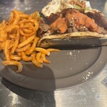 ブルー エントランス キッチン - 