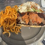 ブルー エントランス キッチン - 