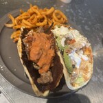 ブルー エントランス キッチン - 