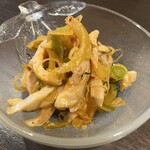 金町製麺 - 鶏チャーシューとピリ辛ザーサイ　400円