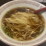 金町製麺 - 特製煮干し中華かけそば(麺半)  700円