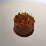 ブレストンコート ユカワタン - の蓋をとると、ギンヒカリのタルタルとそのたまご