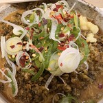 麺処 盛盛 - あんかけカレーそば＋緑のたぬき　ややズーム