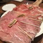 富士屋本店 サクラステージ - 生ハム盛り合わせ3種