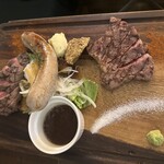 近江牛ステーキとがぶ飲みワイン ニクバルモダンミール - 