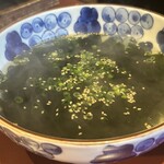 肉のよいち - あっさりワカメスープ