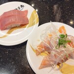 すし 銚子丸 杉並宮前店 - 中トロ美味しくてリピ笑、とサーモン＆オニオン